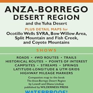 MAP Anza-Borrego Desert Region (Wilderness Maps)